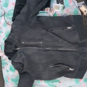 Goat skin suede jacket by all saints